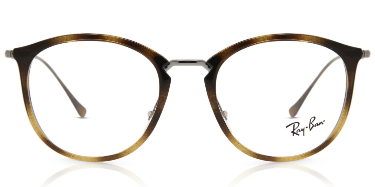 Ray-Ban RX7140 8337 Oval Transparent Green Eyeglasses