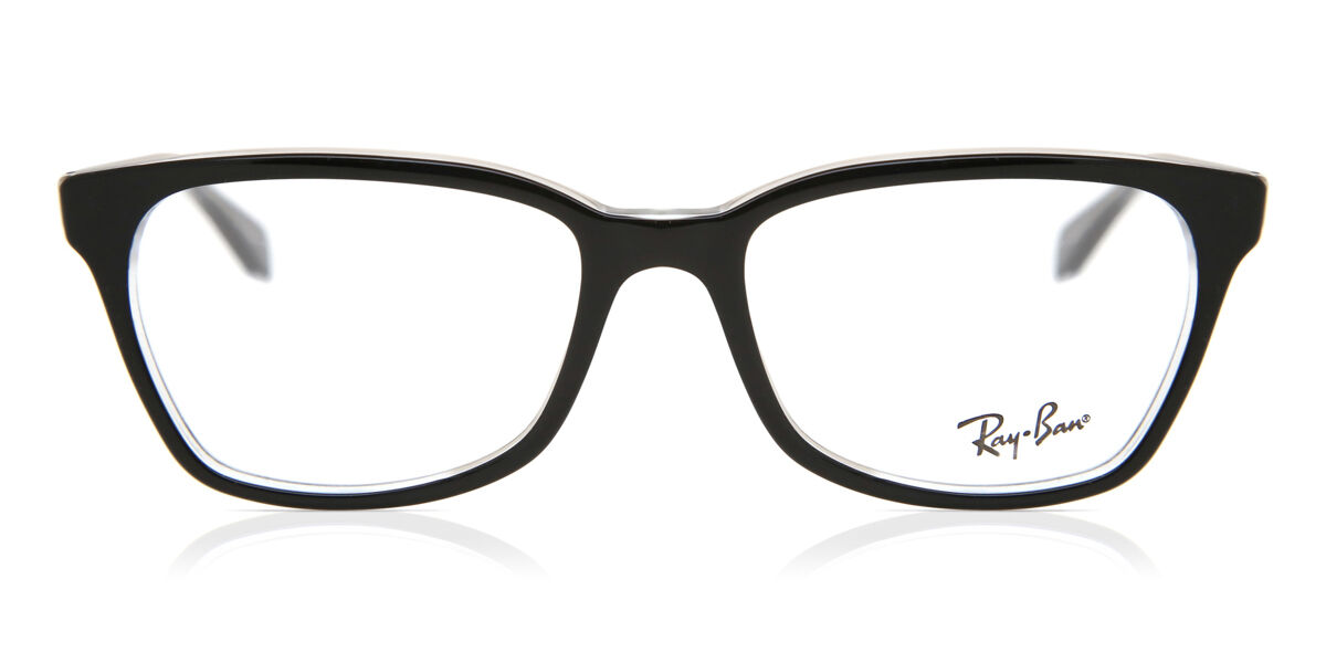 Ray-Ban RX5362 2034 Cat Eye Top Black On Transparent Eyeglasses