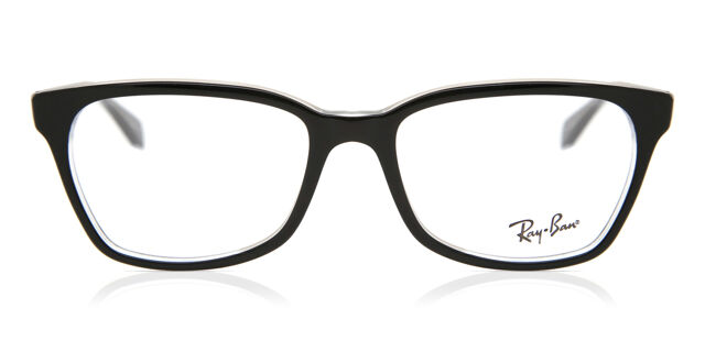 Ray-Ban RB5362 Eyeglass Frames Only 54-17-140 Black 2034 RB5362 OPTICS Eyeglasses with Black On Transparent Frame  main image 2