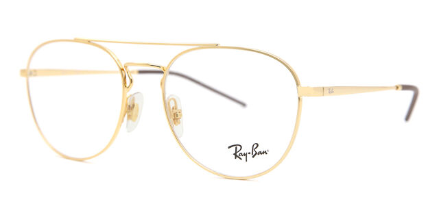 Ray-Ban RX6414 2500 Aviator Gold Eyeglasses | SmartBuyGlasses US display picture 3
