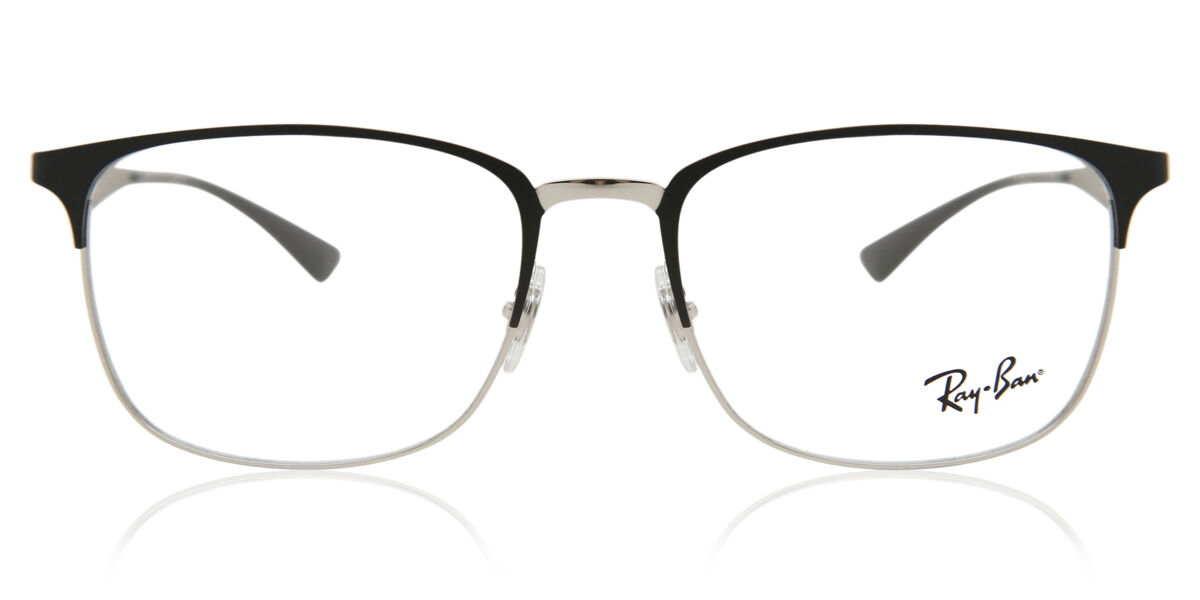 Ray-Ban RX6421 2997 Square Silver On Top Matte Black Eyeglasses