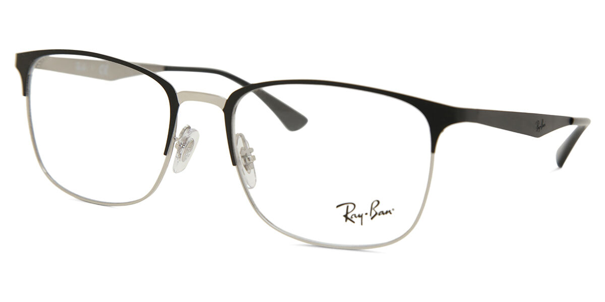 Ray-Ban RX6421 2997 Square Silver On Top Matte Black Eyeglasses