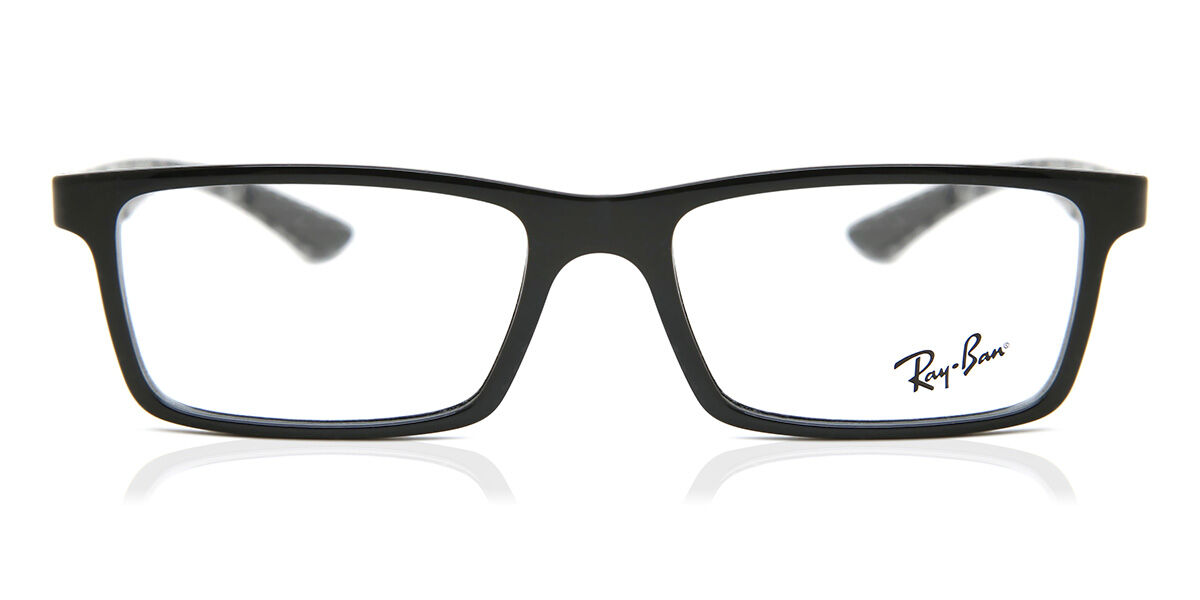 Ray-Ban RX8901 Carbon Fibre 5843 Rectangle Black Eyeglasses