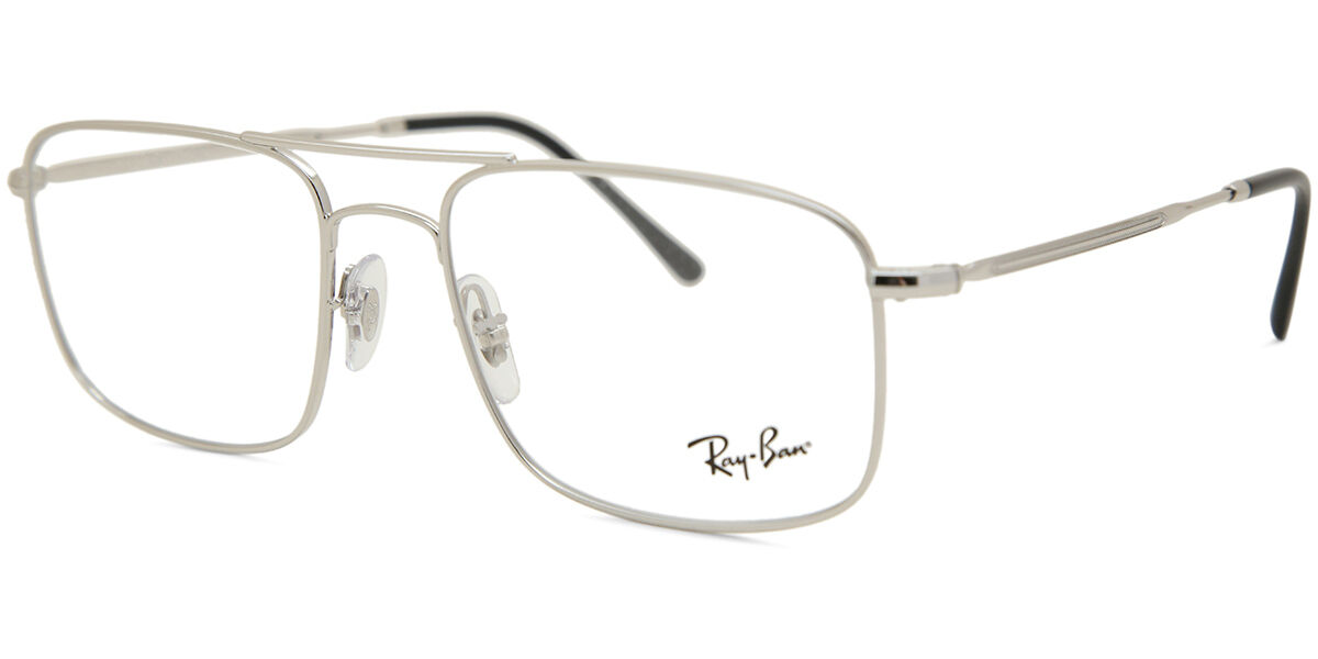 Ray-Ban RX6434 2501 Aviator Silver Eyeglasses | SmartBuyGlasses US