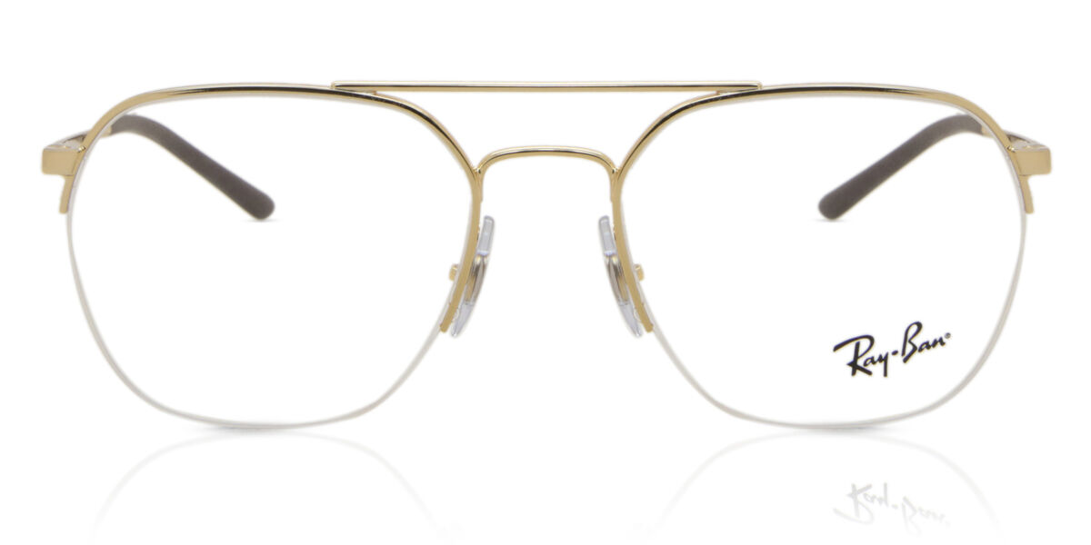 Ray-Ban RX6444 2500 Aviator Gold Eyeglasses | SmartBuyGlasses US