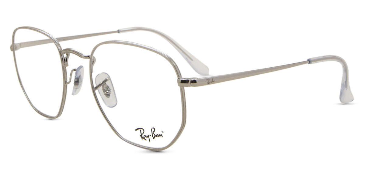 Ray-Ban RX6448 2501 Geometric Silver Eyeglasses | SmartBuyGlasses US