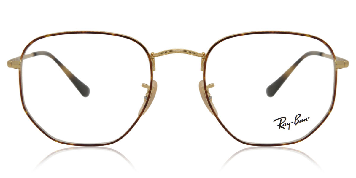 Ray-Ban RX6448 2945 Geometric Havana/Gold Eyeglasses