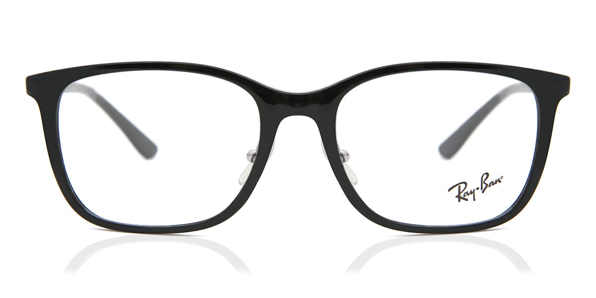 Ray-Ban RX7168D Asian Fit 2000 Square Black Eyeglasses