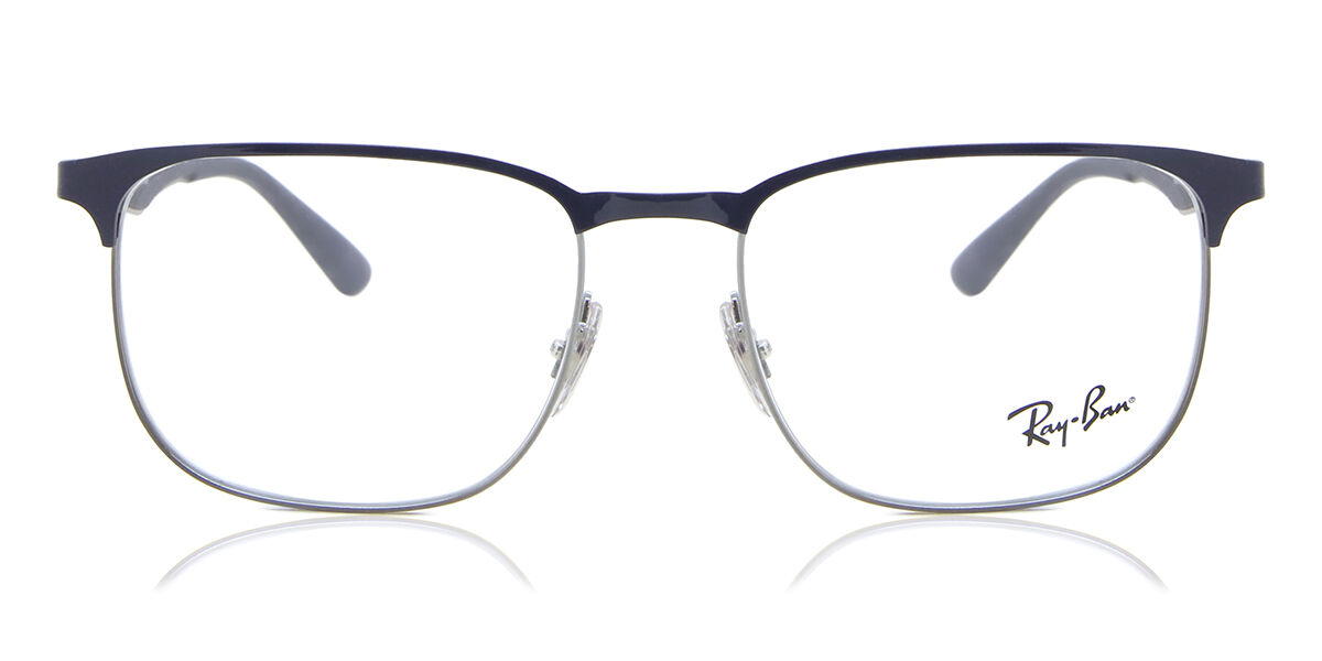 Ray-Ban RX6363 2947 Rectangle Gunmetal/Dark Blue Eyeglasses