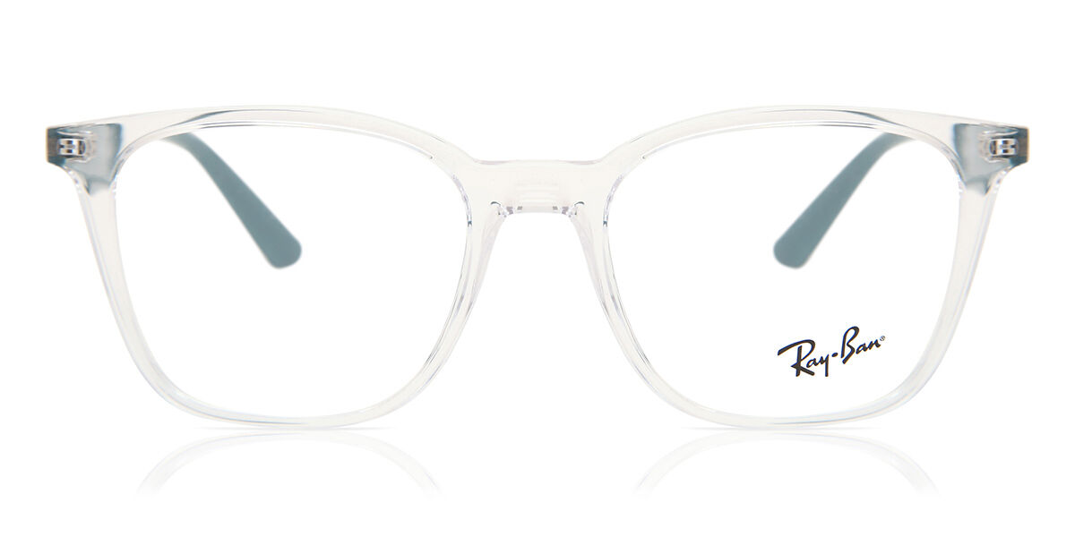 Ray-Ban RX7177 5994 Square Transparent Crystal Eyeglasses