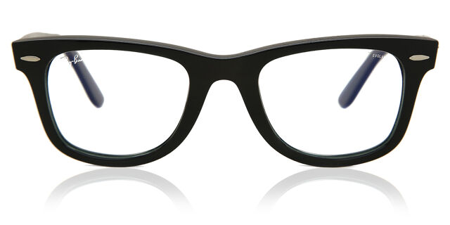 Ray-Ban RB2140 Wayfarer 901/5F Square Shiny Black Sunglasses 