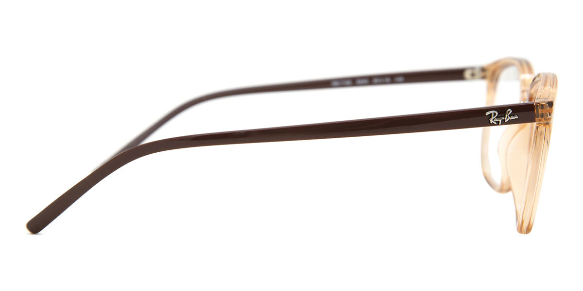 【美品】80sRay-Ban B&LSignet LX 58□14 Japan Ray-Ban RX7185 5940 Square Transparent Light Brown Eyeglasses