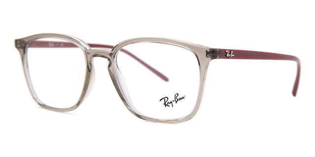 Ray-Ban RX7185 8083 Square Transparent Grey Eyeglasses  display picture 2