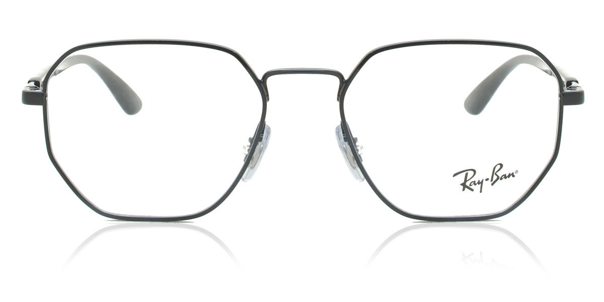 レイバン Ray-Ban メガネ フレーム ブラック RX6471 2509 Ray-Ban RX6471 2509 Oval Black Eyeglasses | SmartBuyGlasses US