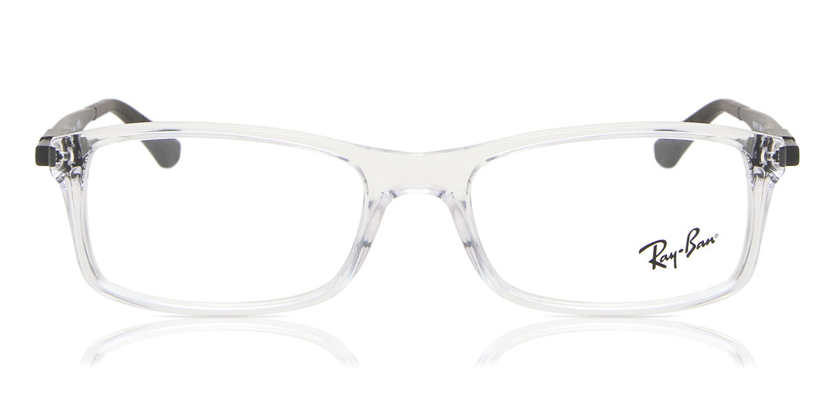 Ray-Ban RX7017 5943 Rectangle Clear Eyeglasses | SmartBuyGlasses US