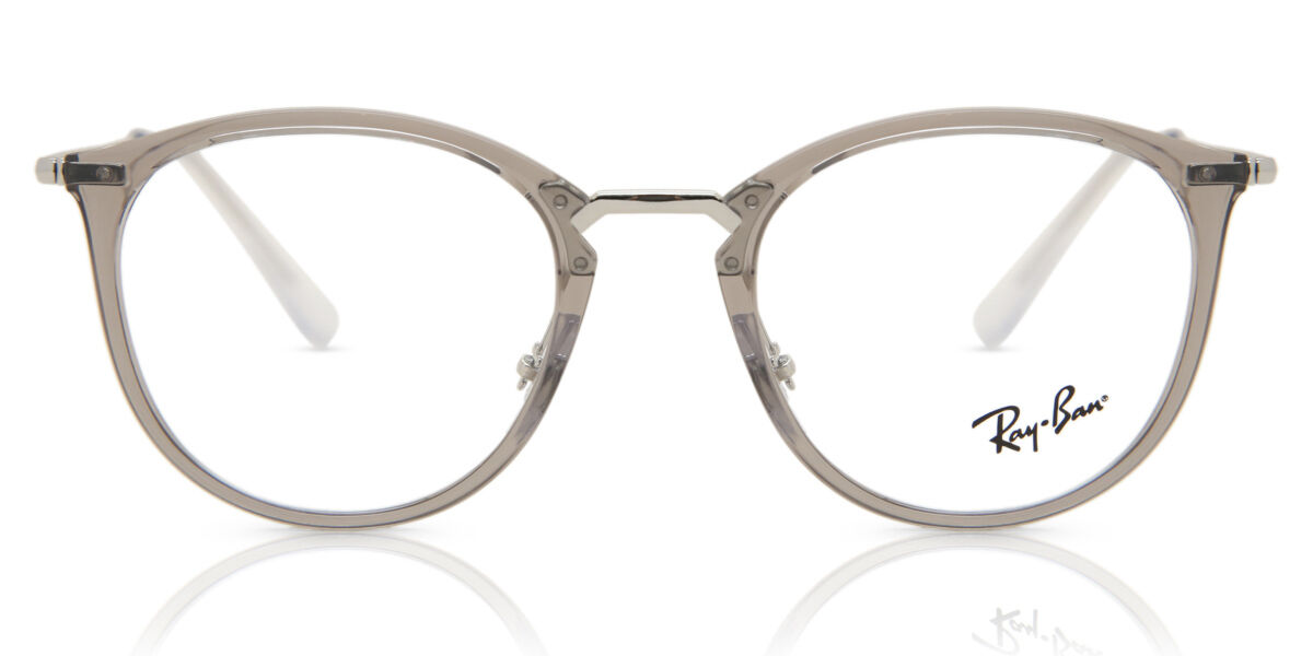 Ray-Ban RX7140 8125 Oval Transparent Grey Eyeglasses