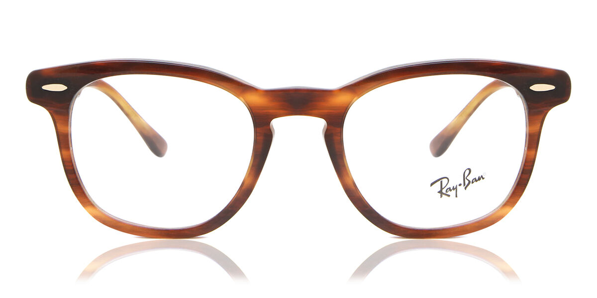 Ray-Ban RX5398F Hawkeye Asian Fit 2144 Square Striped Havana