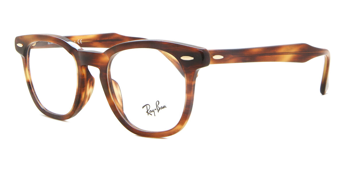 Ray-Ban RX5398F Hawkeye Asian Fit 2144 Square Striped Havana