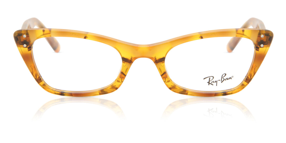 Ray-Ban RX5499 Lady Burbank 8144 Cat Eye Amber Tortoise Eyeglasses