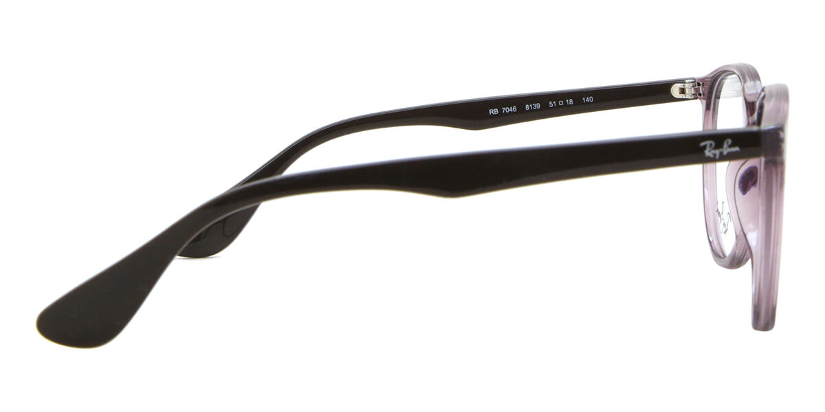 Ray-Ban RX7046 Erika 8139 Oval Transparent Violet Eyeglasses