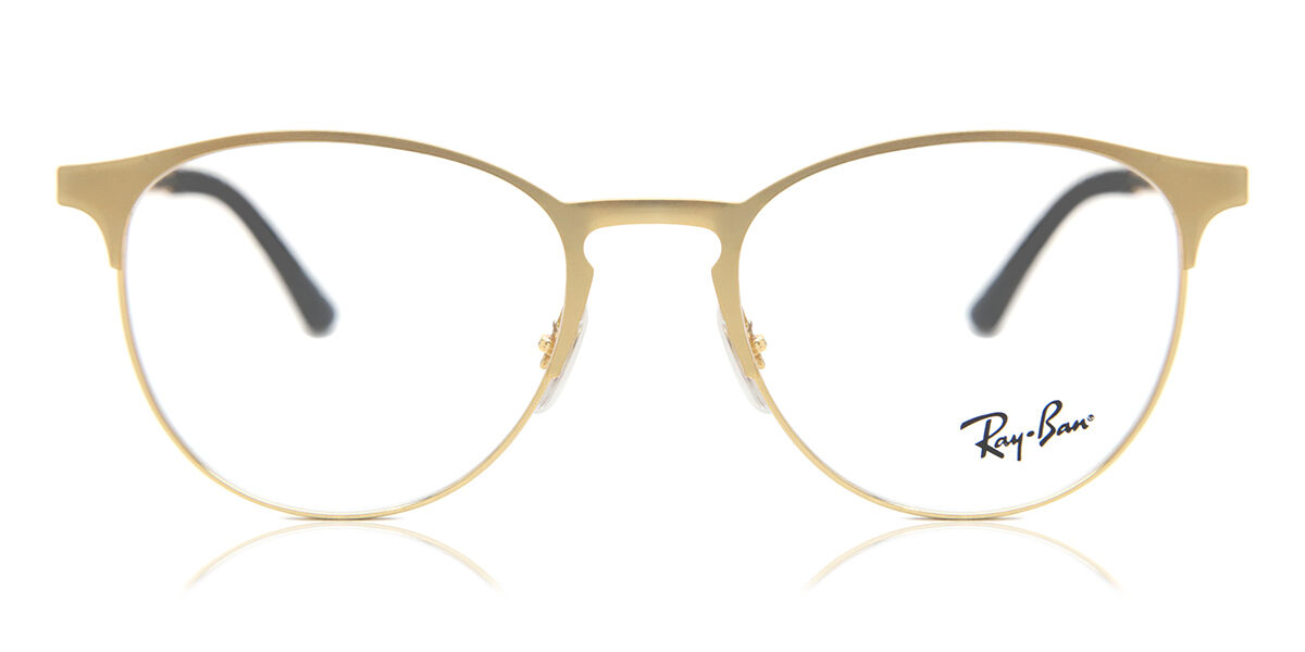 Ray-Ban RX6375 3133 Oval Gold Eyeglasses | SmartBuyGlasses US