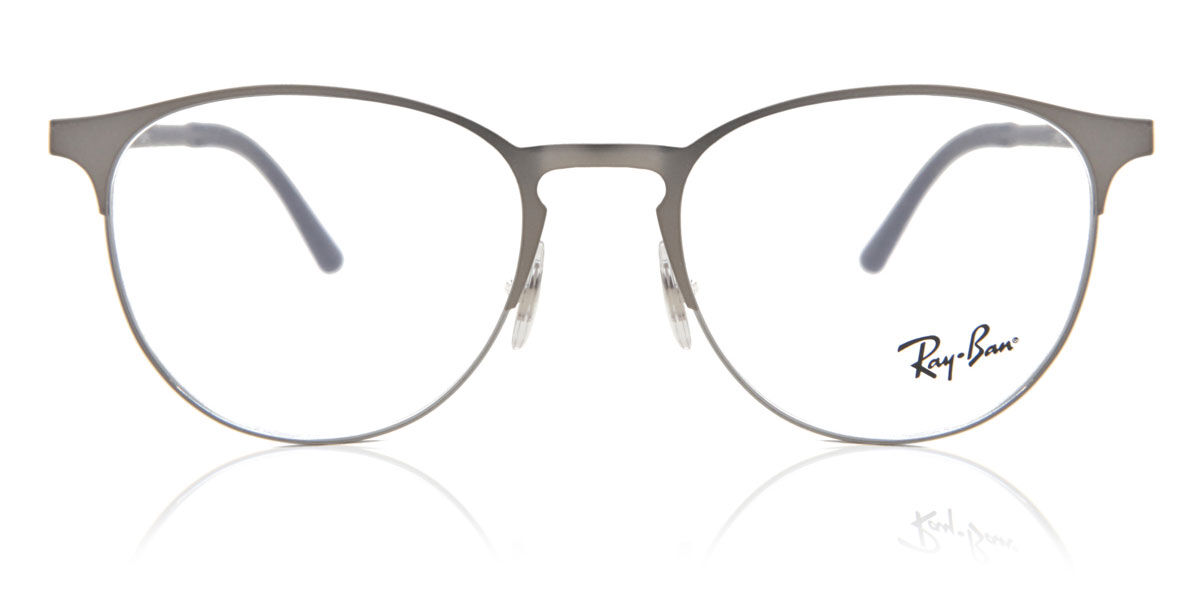 Ray-Ban RX6375 3135 Oval Gunmetal Eyeglasses | SmartBuyGlasses US
