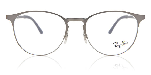 Ray Ban prescription glasses CLUBMASTER OPTICS Eyeglasses with Black On Silver Frame  main image 4