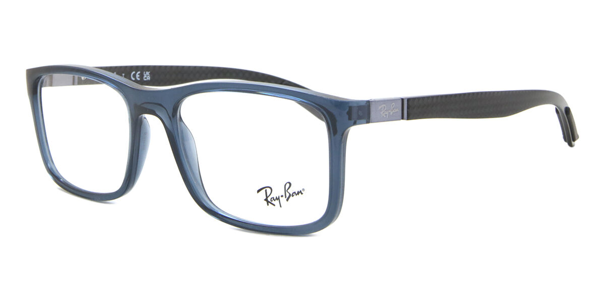 Ray-Ban RX8908 5719 Rectangle Transparent Blue Eyeglasses