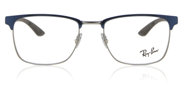 Ray-Ban RX8421 3124 Square Gunmetal Blue Eyeglasses  display picture 3