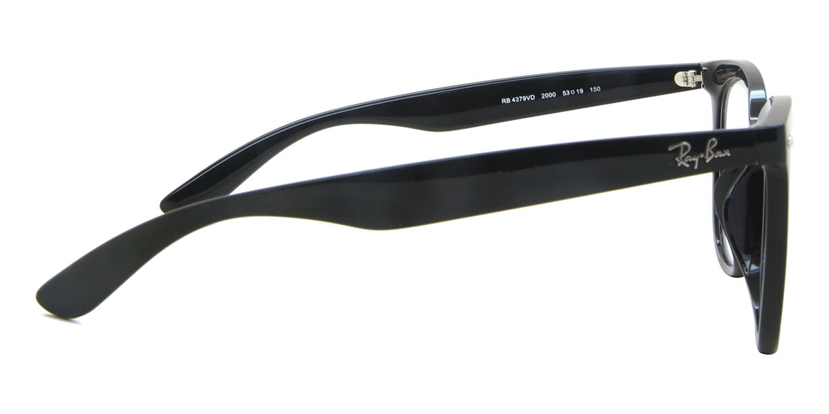 Ray-Ban RX4379VD Asian Fit 2000 Square Black Eyeglasses
