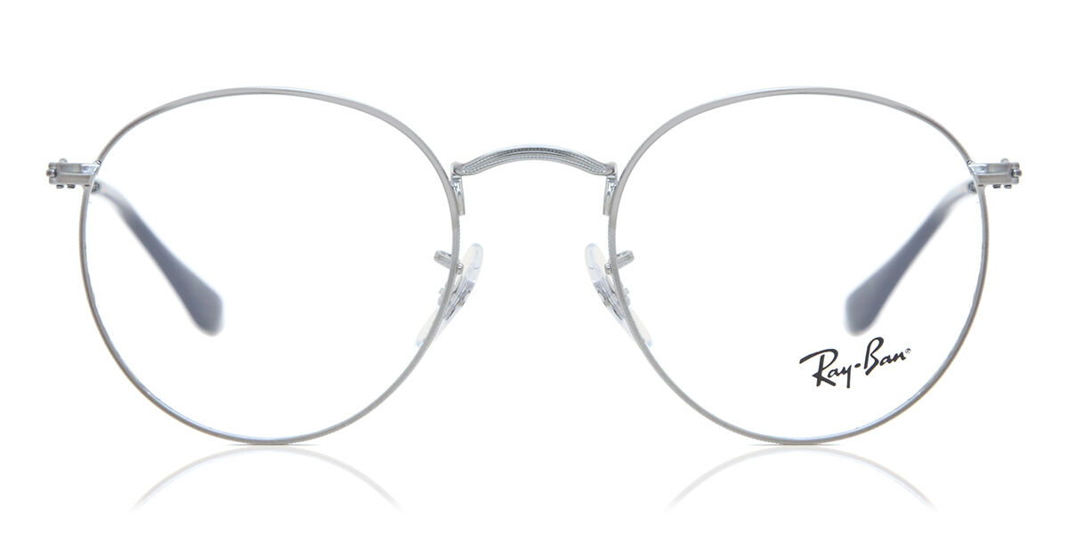 Ray-Ban RX3447V Round Metal 2502 Oval Gunmetal Eyeglasses