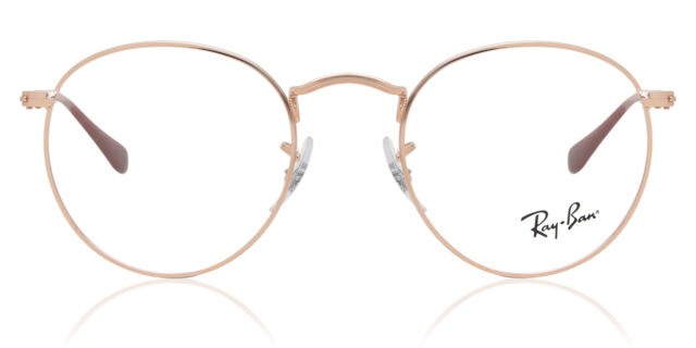 Ray-Ban RX3447V Round Metal 3094 Oval Rose Gold Eyeglasses  display picture 2