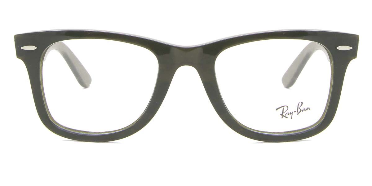 Ray-Ban RX4340V Wayfarer Ease 8224 Square Transparent Olive Green