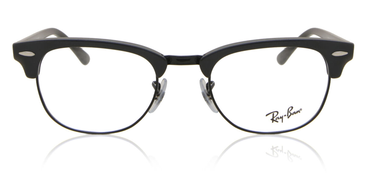 Ray-Ban RX5154 Clubmaster 8232 Browline Grey on Black Eyeglasses