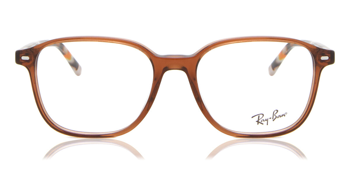 Ray-Ban RX5393 Leonard 2144 Square Striped Havana Eyeglasses