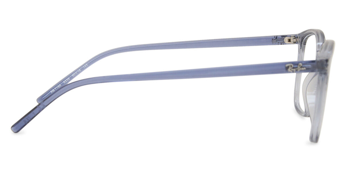 Ray-Ban RX7185 8235 Square Transparent Dark Blue Eyeglasses