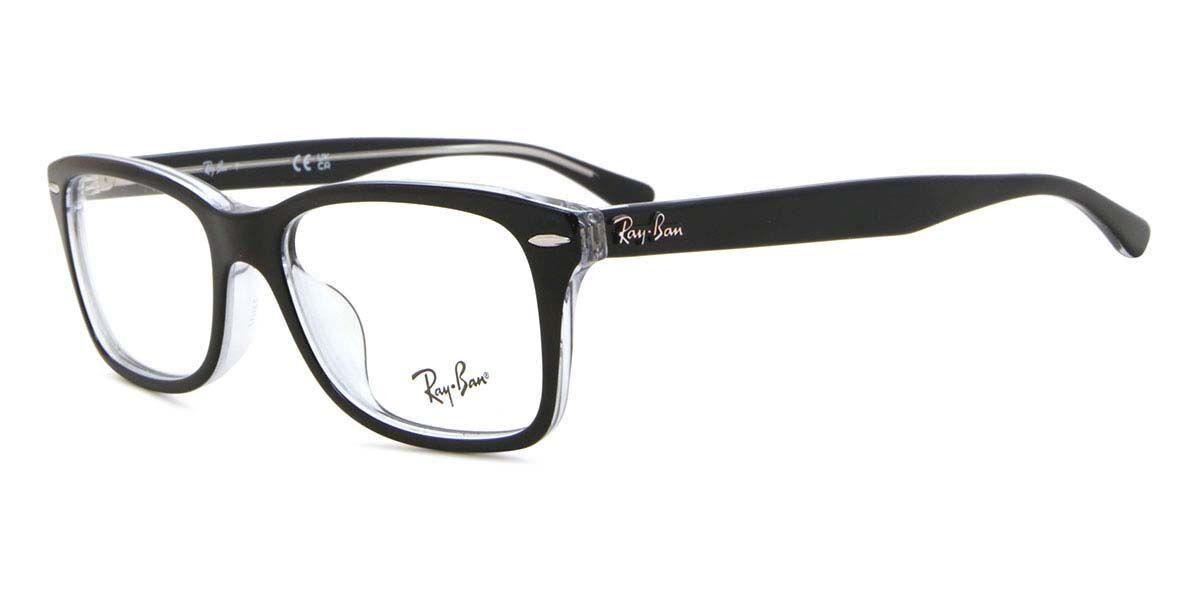 Ray-Ban調光レンズサングラス RB5428F 2034 Ray-Ban RX5428F Asian Fit 2034 Black on Transparent Eyeglasses