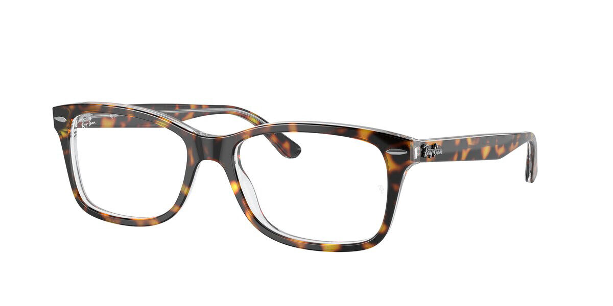 Ray-Ban RX5428F Asian Fit 2034 Black on Transparent Eyeglasses