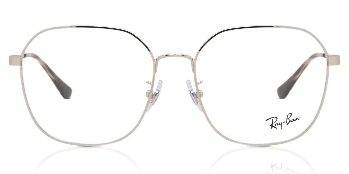 Ray-Ban RX6490D Asian Fit 2501 Geometric Silver Eyeglasses