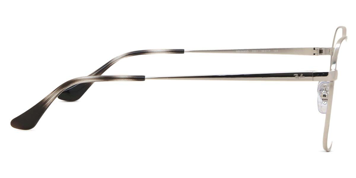 Ray-Ban RX6490D Asian Fit 2501 Geometric Silver Eyeglasses