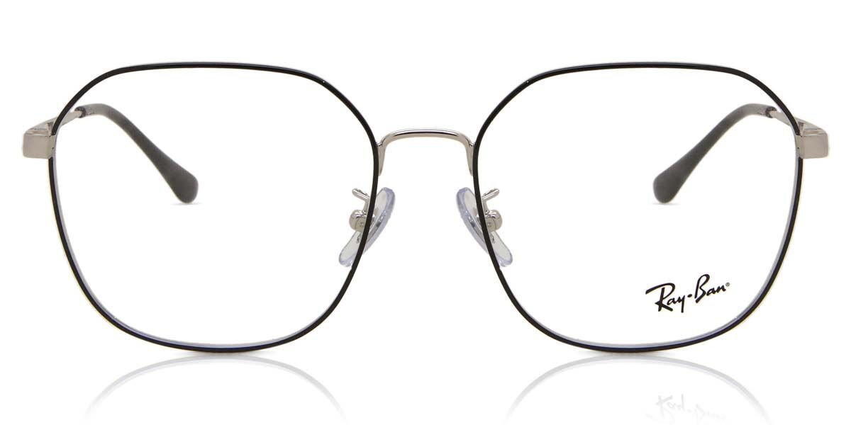 Ray-Ban RX6490D Asian Fit 2501 Geometric Silver Eyeglasses