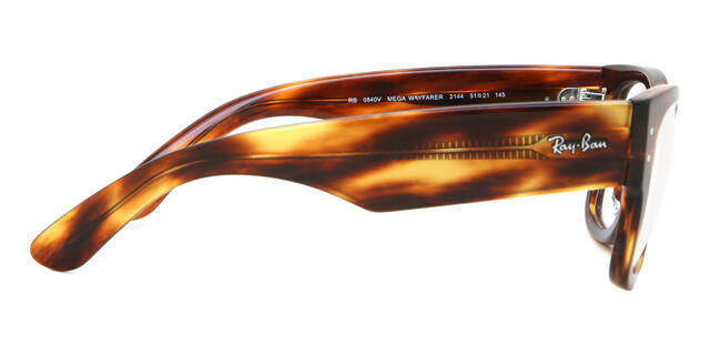 Ray-Ban RX0840V Mega Wayfarer 2144 Square Striped Tortoise  display picture 1
