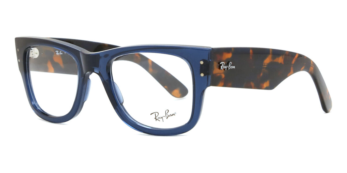 Ray-Ban RX0840V Mega Wayfarer 8296 Square Transparent Dark Blue