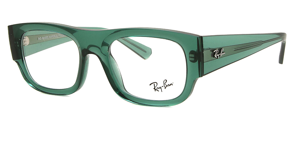 Ray-Ban RX7218 Kristin 8262 Rectangle Transparent Green Eyeglasses