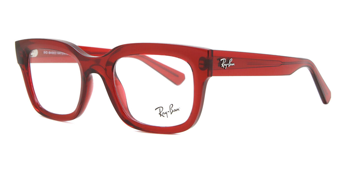 Ray-Ban RX7217 Chad 8265 Rectangle Transparent Red Eyeglasses