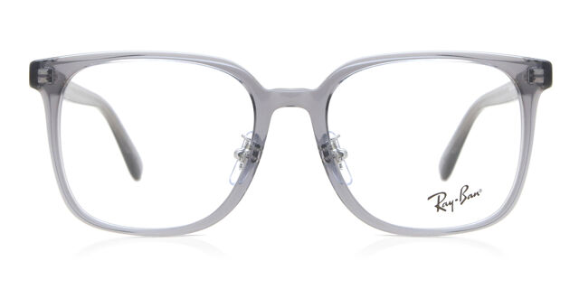 Ray-Ban RX5419D Asian Fit 8268 Square Transparent Grey Eyeglasses 