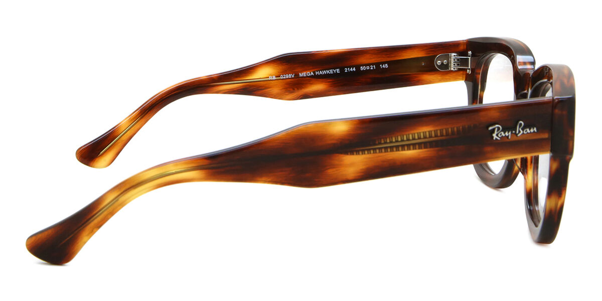 Ray-Ban RX0298V Mega Hawkeye 2144 Square Striped Tortoise