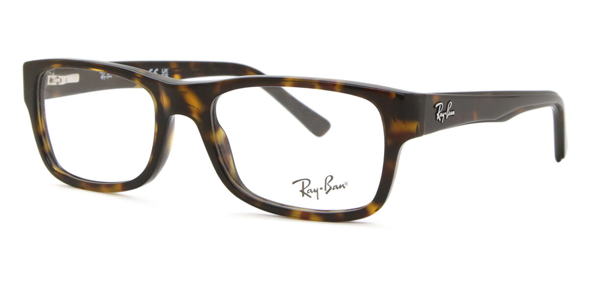 Ray-Ban RX5268 2012 Rectangle Dark Tortoise Eyeglasses