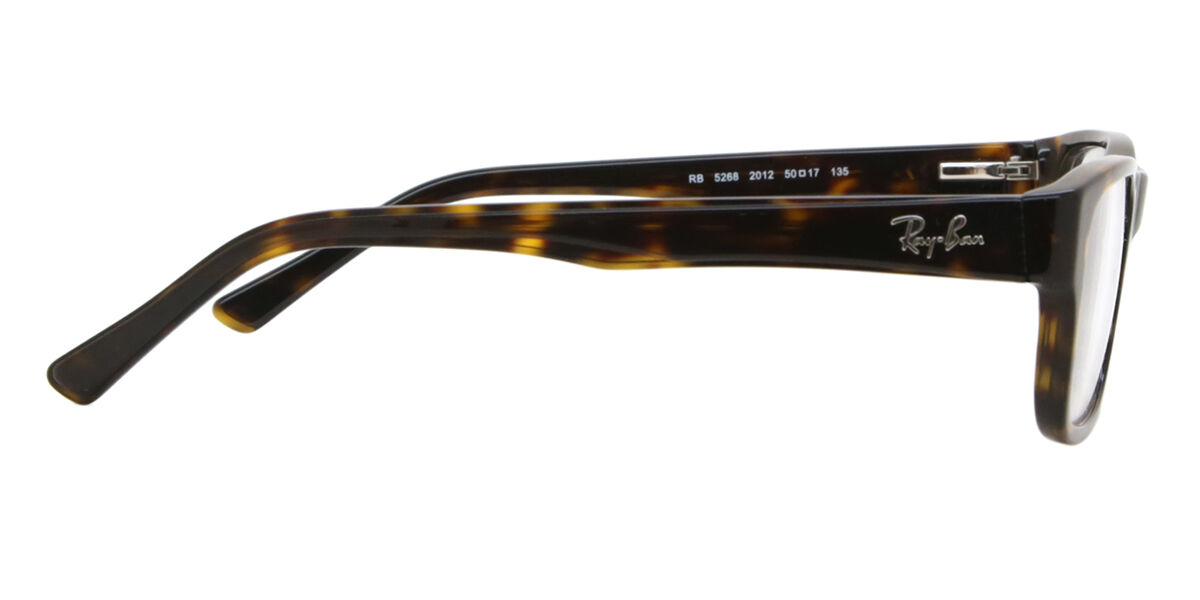 Ray-Ban RX5268 2012 Rectangle Dark Tortoise Eyeglasses
