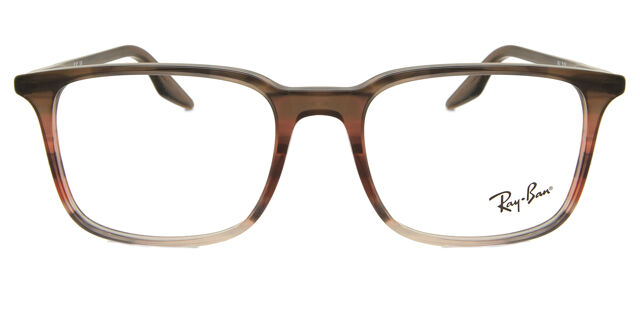 Ray-Ban RX5421 8251 Rectangle Red Brown Striped Eyeglasses  display picture 2